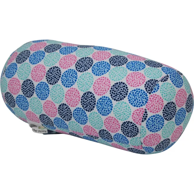 House of Healthbrands Kuschelmaxx Rolkussen - Sierkussen Rond Cilinder 17 x 33 cm - Flower star-design - Stevig en zacht - Mooie print - Gevuld met microgranulaat - Vormvast & Wasbaar - Ideaal voor op de bank, bed, auto of op reis - Inclusief Wasnet Licht