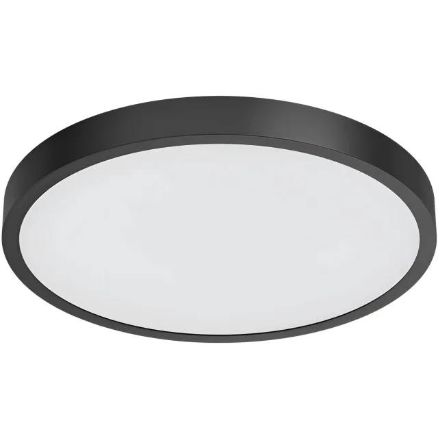 BRAYTRON JADE - LED Plafondlamp - Keuken, Woonkamer, Badkamer - Ø305 mm - 20w - 1600 Lumen - CCT Aanpasbare licht kleuren - 3000K/4000K/6000K - Zwart - Opbouw - Rond - IP44