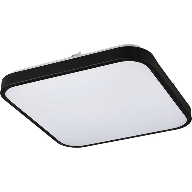 Licht Erlebnisse Licht-Erlebnisse - Luke - LED - Plafonnière - 4000K - 1500lm - van - Metaal kunststof - in - Zwart
