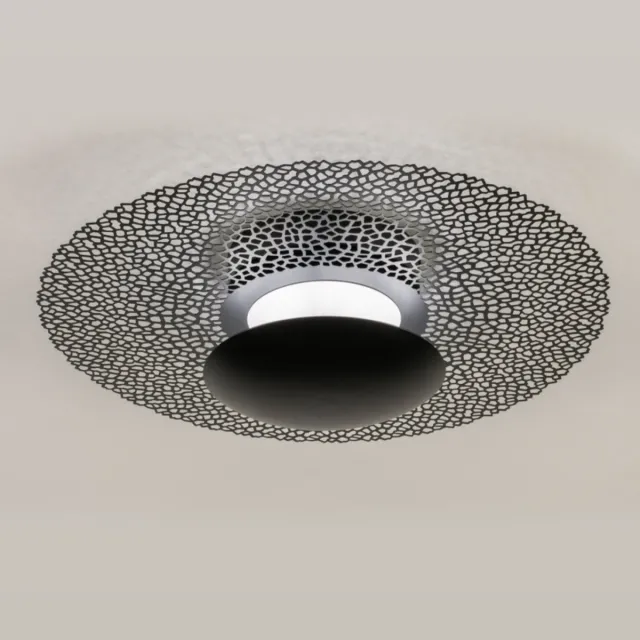 Lumidora Plafondlamp 74662 - Plafonniere - NEVIS - Ingebouwd LED - 24.0 Watt - 1920 Lumen - 2700 Kelvin - Zwart - Metaal - Met dimmer - ⌀ 60 cm