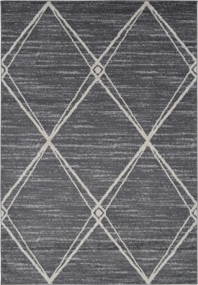 Vercai Rugs Firenze Collectie - Laagpolig Vloerkleed - Polypropyleen - Grijs / Crème