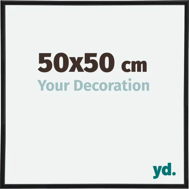 yd. Your Decoration - Fotolijst 50x50 cm - Kunststof - Zwart Mat - Annecy