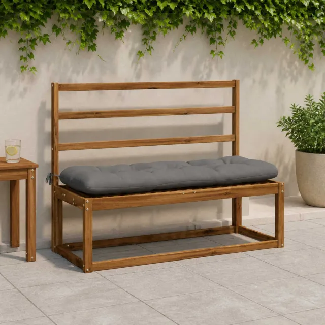vidaXL Bankkussen VIANEN 100% Polyester Grijs 130 x 40 x 12 cm