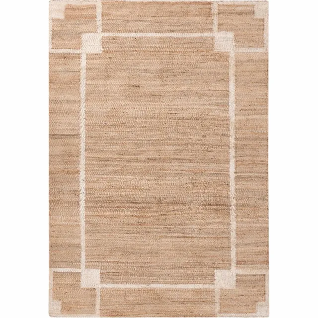 Beliani GONDIA - Vloerkleed - Lichtbeige - 160 x 230 cm - Jute