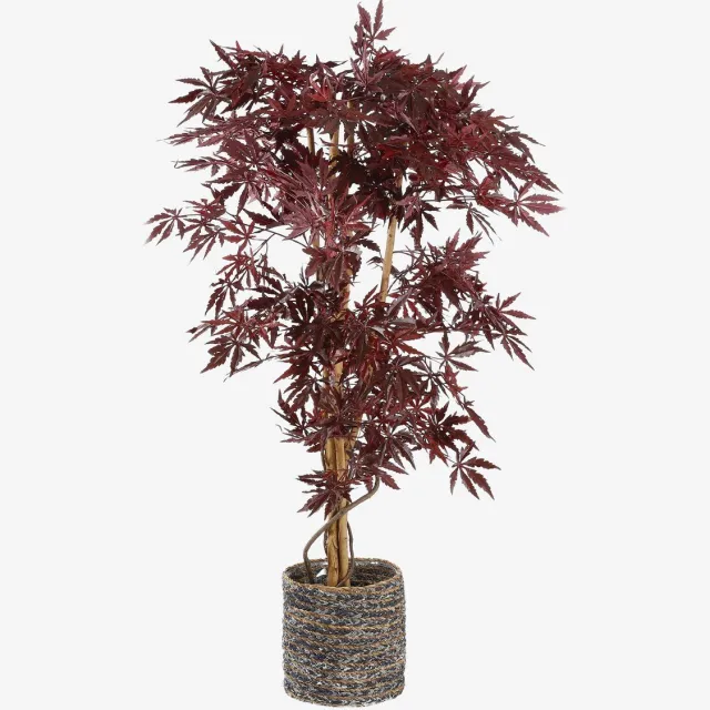 Mica Decorations Esdoorn Kunstplant - H150 x Ø80 cm - Rood