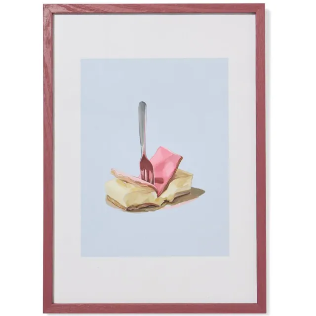 HEMA Fotolijst 22.5x31cm hout dun (bordeauxrood)