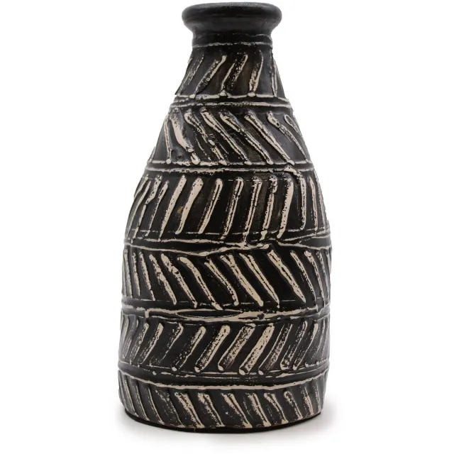 Ancient Wisdom Griekse taps toelopende vaas - Chocolade bruin