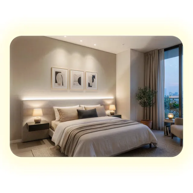 WallMuralia Rechthoekige wandspiegel met afgeronde hoeken - 70x100 cm - Neutraal LED licht - Badkamerspiegel met verlichting - Decoratieve Spiegel - Toiletspiegel Met Licht Neutraal licht