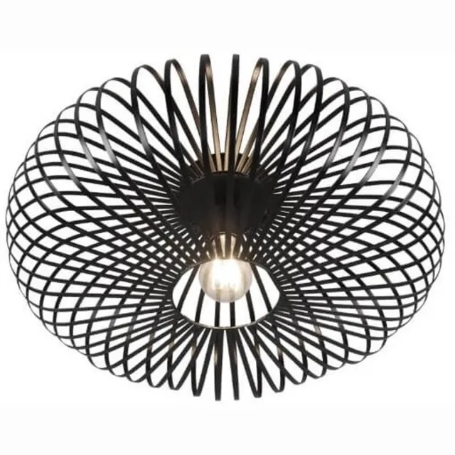 Trio JOHANN - Plafondlamp - Zwart mat - excl. 1x E27 4 W - Verlichting omhoog en omlaag