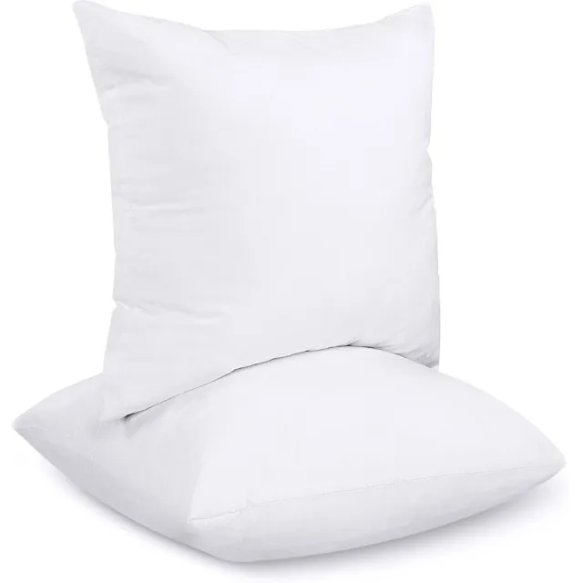 Excitat 45 x 45 cm sierkusseninzetstuk - kusseninzetstuk - voor bank, slaapkamer - 2 stuks Wit