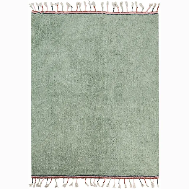 Beliani CAPARLI - Vloerkleed - Lichtgroen - 140 x 200 cm - Katoen