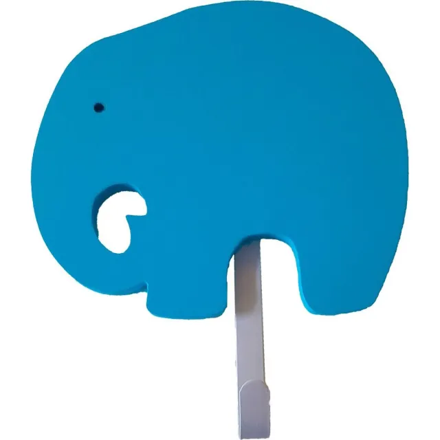 WOOOD Kapstokhaak Olifant blauw Woood furniture
