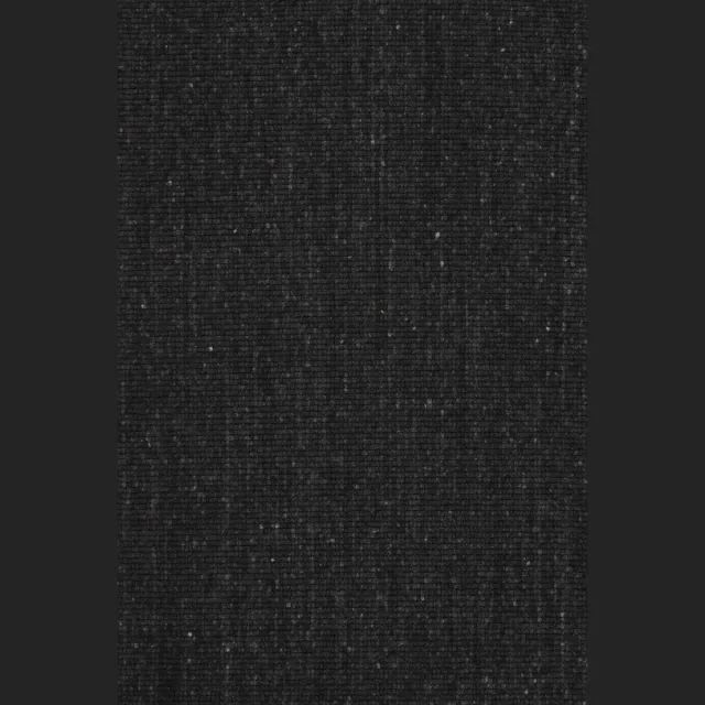 DÉJA Living Vloerkleed 200x290cm - Laagpolig Antraciet Wol - Bela