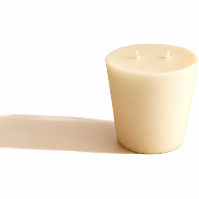 VICTORIA WITH LOVE Refill Roses Small – Geurkaars Navulling – 2 Lonten – Ø10 x H9 cm beige/W