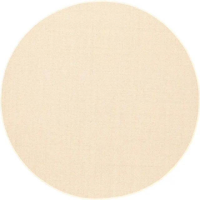 Snapstyle Vloerkleed Sisal Natuur Rond Creme