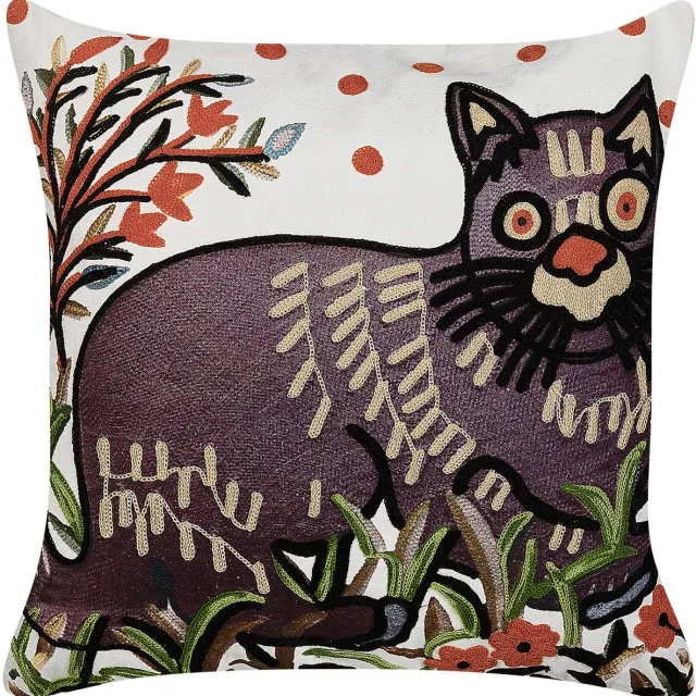 Beliani PHUSRO - Sierkussen - Multicolor - 50 x 50 cm - Katoen Meerkleurig