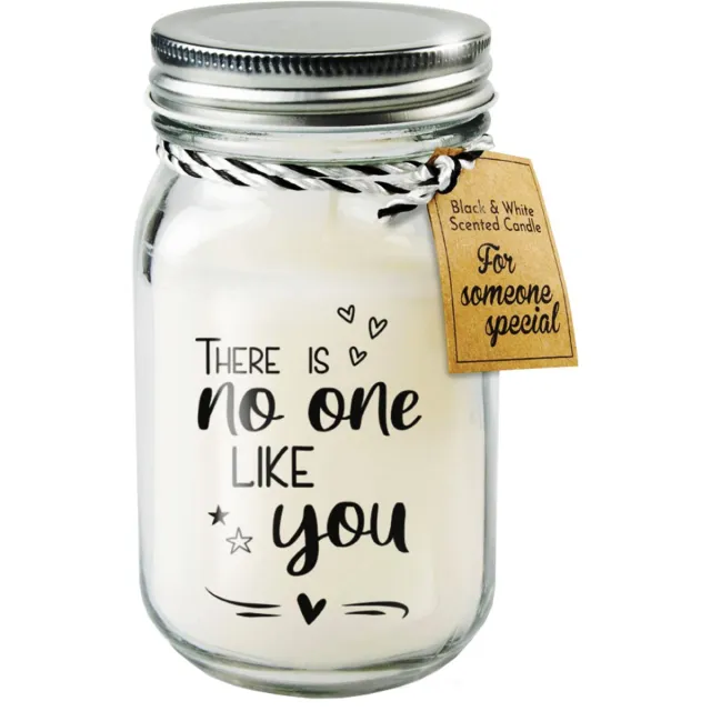 Paper dreams Black & White geurkaars - No one like you Wit