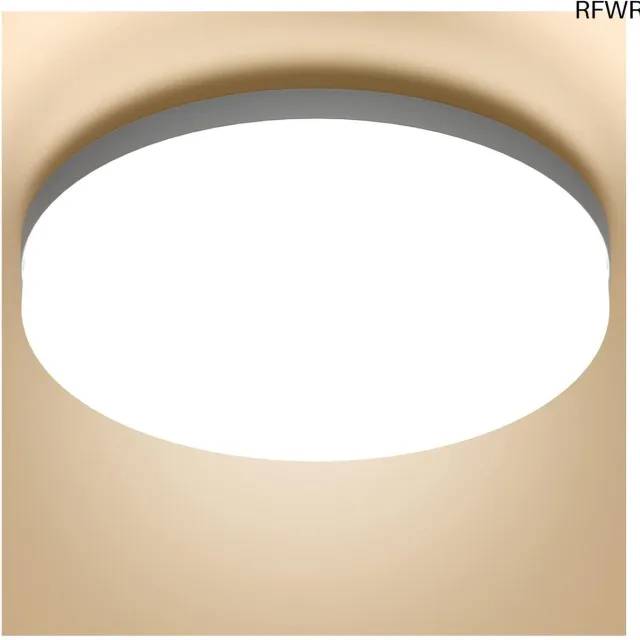 RFWR Ronde LED Plafondlamp 36W - Waterdichte Badkamerlamp IP44, Modern Ontwerp voor Diverse Ruimtes Wit