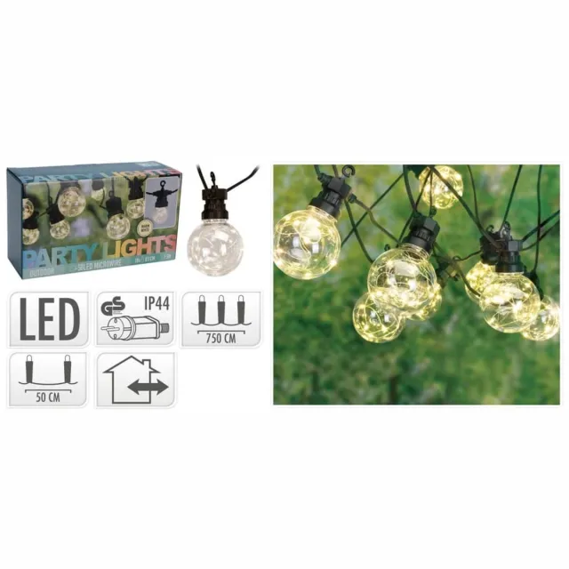 Pro Garden Feestverlichting - Tuin - 10x8 LED - Warm Wit