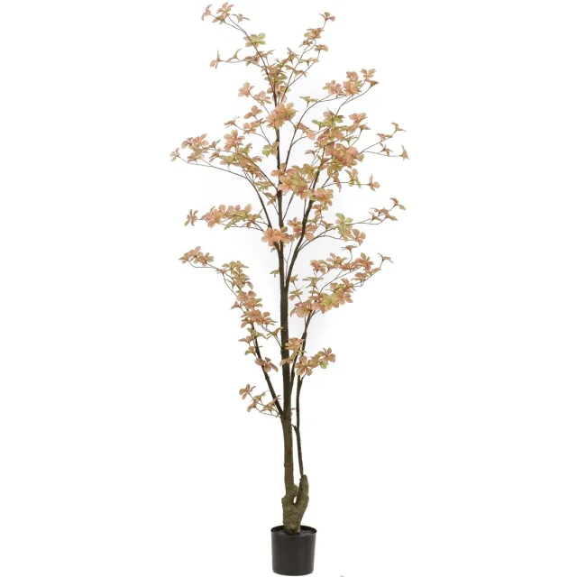 Emerald Kunstboom Tropaeolum Peach 185cm - Kunstplant voor binnen - Tropaeolum plant - Oost Indische kers