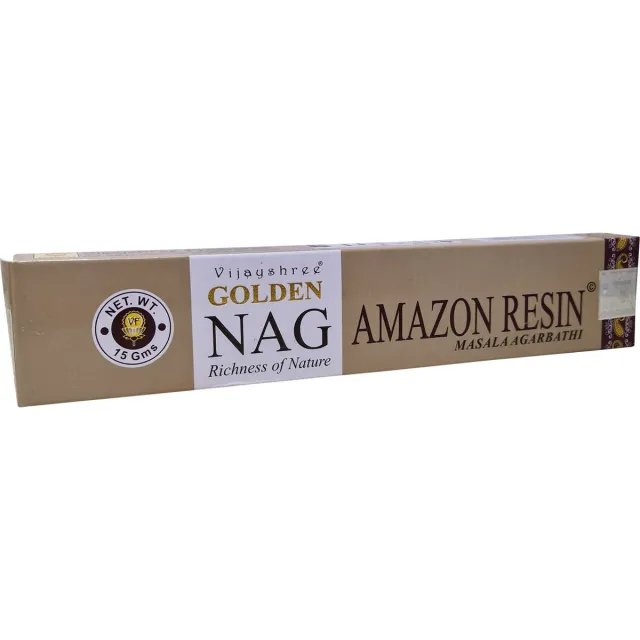 Vijayshree Golden Nag Amazon Resin (Breu Branco) wierookstokjes (los pakje van 15 gram) Bruin