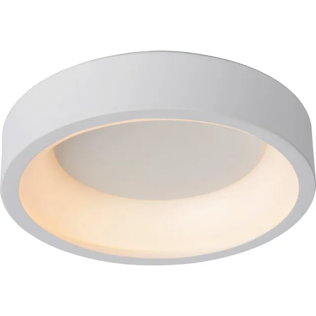 Lucide TALOWE LED - Plafonnière (Plafondlamp) - Ø 30 cm - LED Dimbaar - 1x20W 3000K - Wit