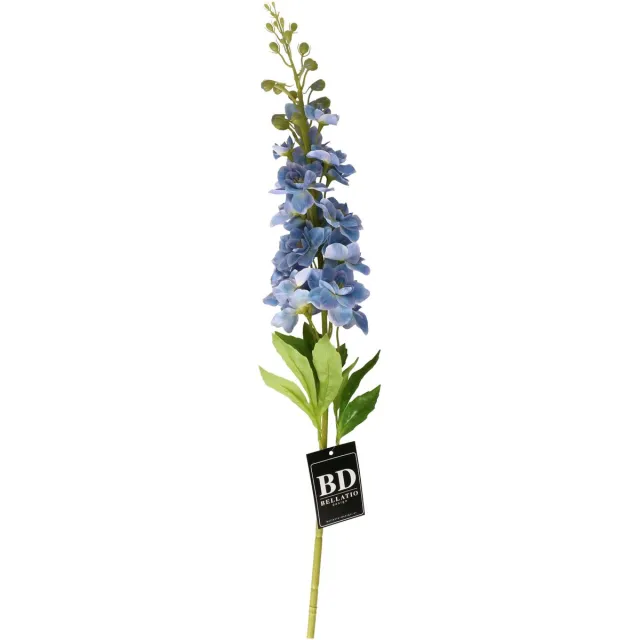 Bellatio Design Kunstbloem bloesemtak ridderspoor - 87 cm - paars - kunst zijdebloemen