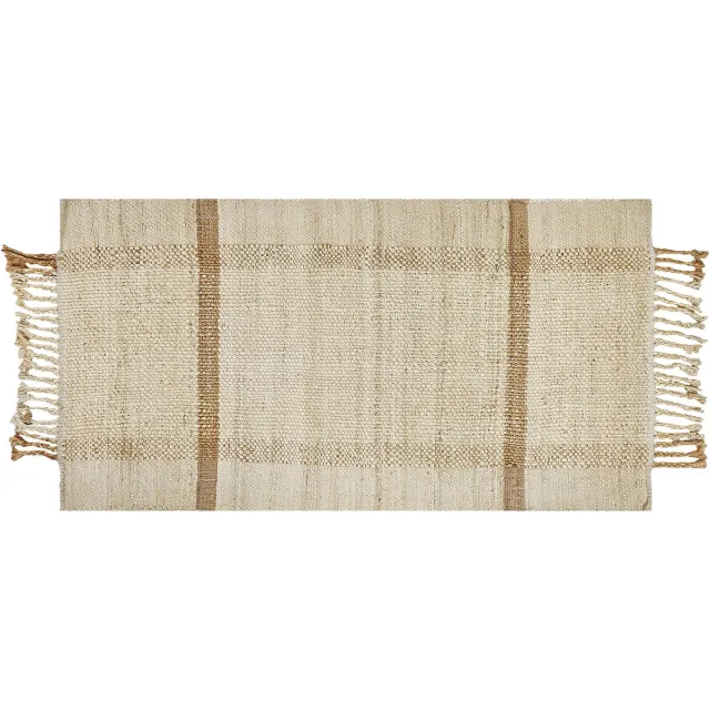 Beliani YELMEZ - Modern vloerkleed - Lichtbeige - Jute