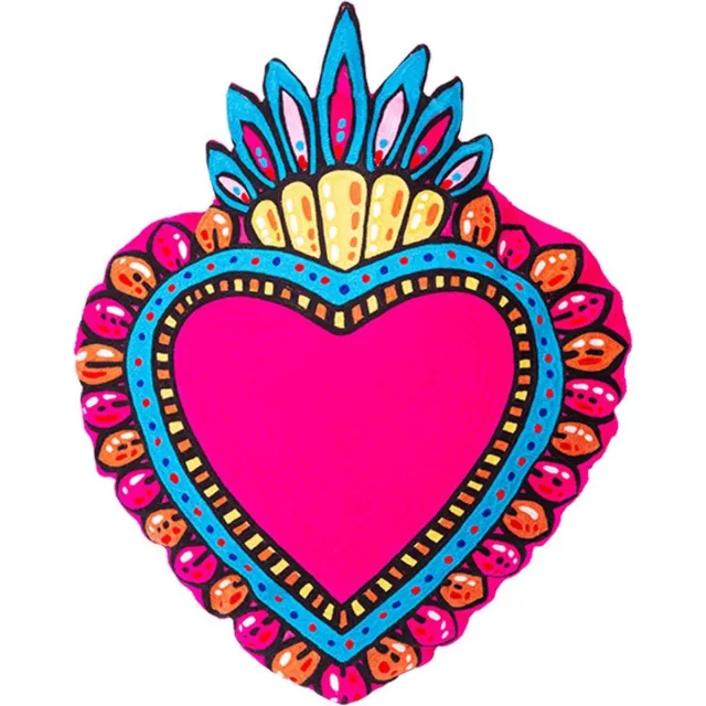Kitsch Kitchen kussen Milagro hart roze