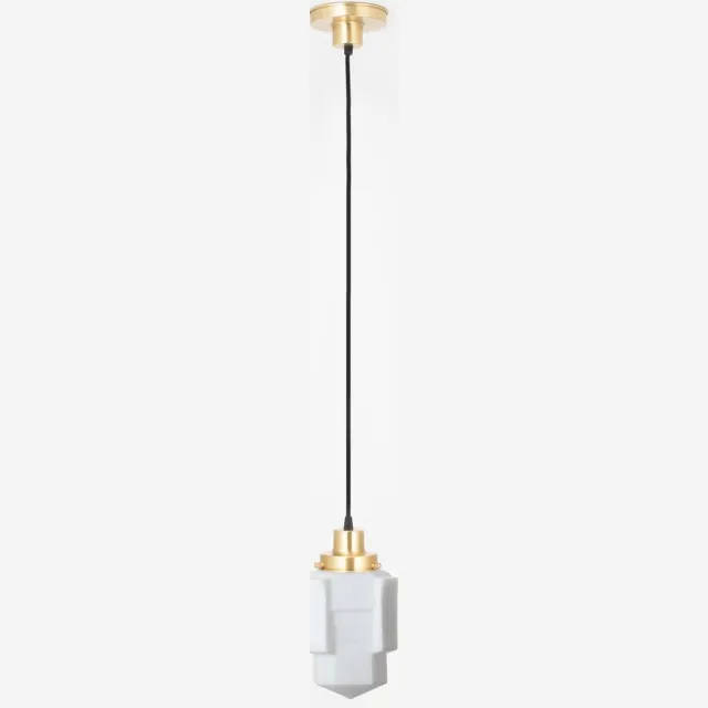 Coloured by Art Hanglamp aan snoer Apollo Mat 20's Messing - Art Deco Trade