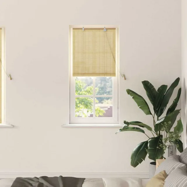 vidaXL Rolgordijn Natuur 60 x 160 cm Bamboe Bruin