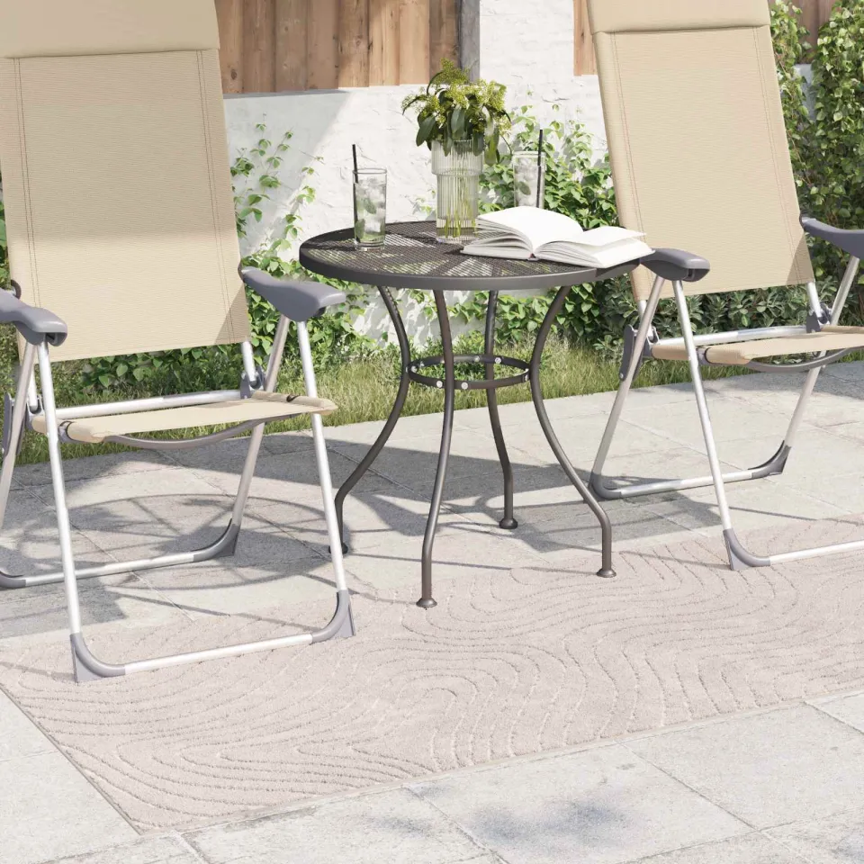 vidaXL Binnen- en buitentapijt PALMERAS Beige Polyester, foto 3