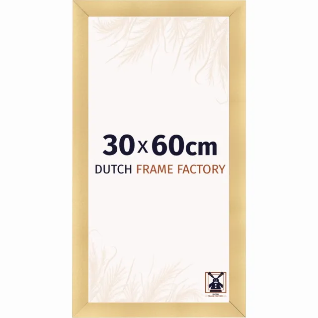 Dutch Frame Factory Fotolijst 30x60 cm - MDF - Goud Mat - Praag
