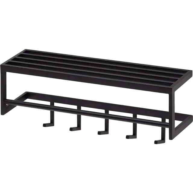 Cosmo Casa Kapstok - Garderobe - Staal - Zwart - 70 x 20 x 20 cm