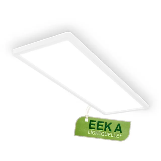 Briloner Tava A - LED Plafondlamp - Plafonniere met EEK A Lichtbron* - levensduur 50.000 h** - indirect Licht - bureaulamp met neutraal wit licht - 58cm - wit Wit (met EEK A)