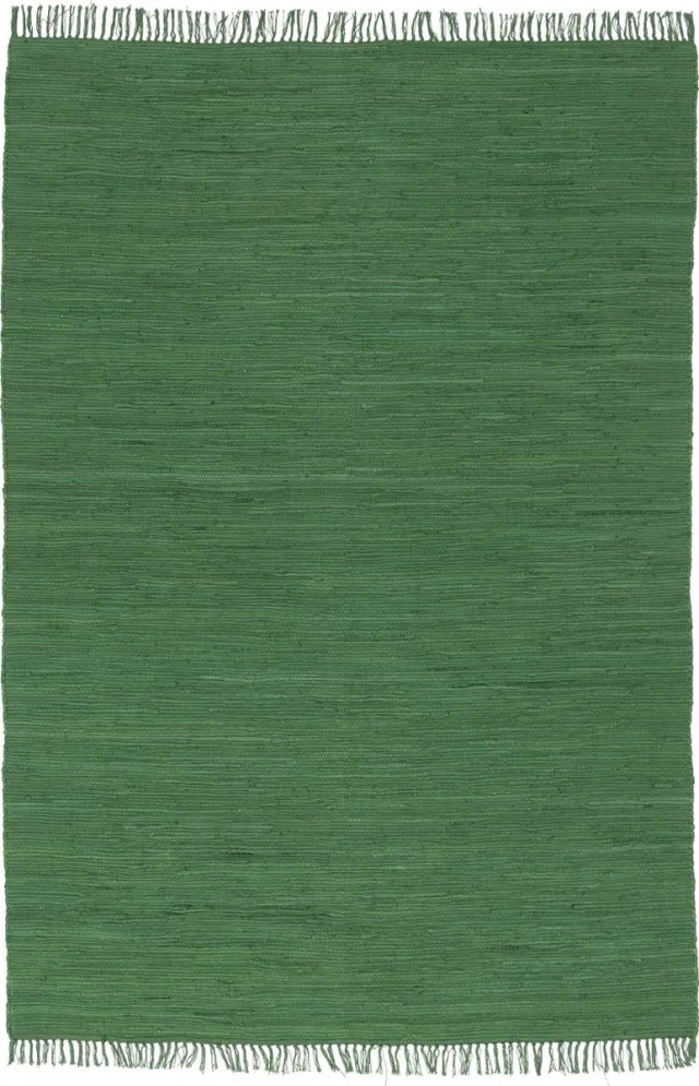 Pergamon Cotton Nature Tapijt Jolly Cotton Donkergroen