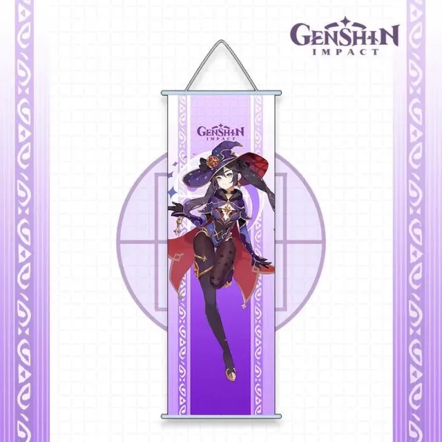 Genshin Impact Mona - Hydro - Poster - Anime Merchandise - Manga - Canvas - Figure