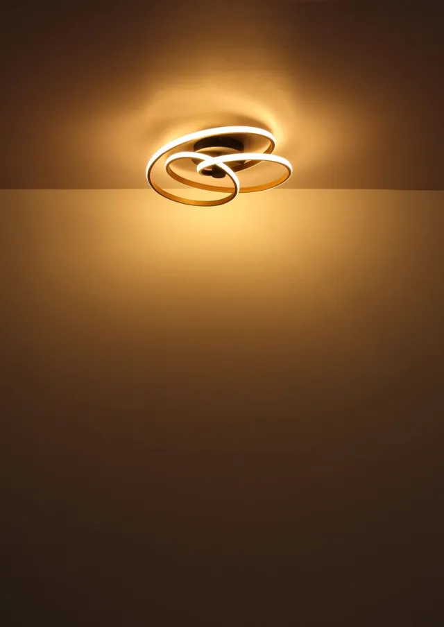 Globo Plafonniere - brons - GLYXAR - metaal - Ø 50cm - LED - 67183-40G - Globo Goud