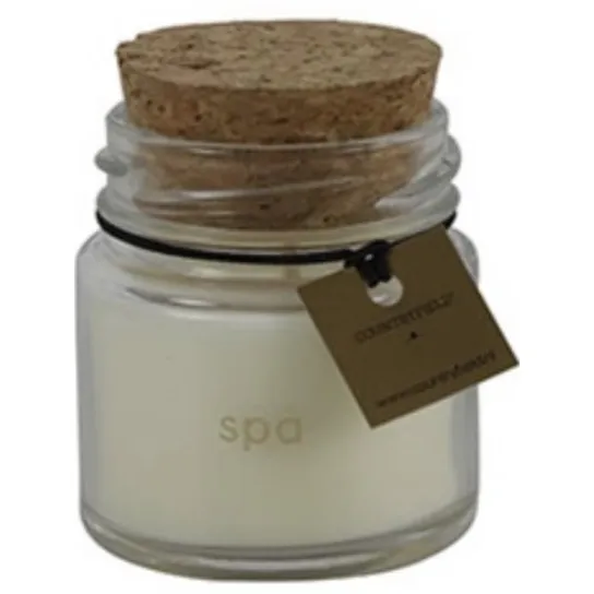 Countryfield Geurkaars - Spa - mini - wit - per 2 stuks - L4,5B4,5H5CM - Countryfield