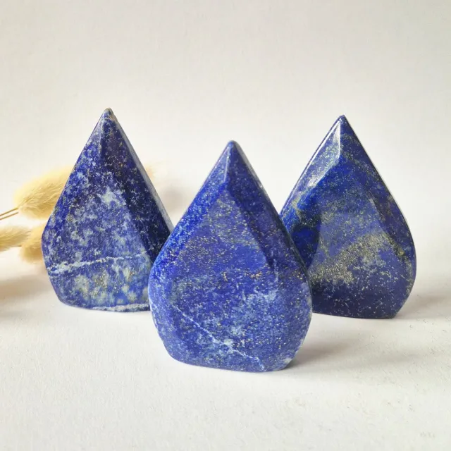 Moonlight Gemstones Prachtige Lapis Lazuli - Druppelvormige Drop Staande Edelsteen Kristal Meerkleurig
