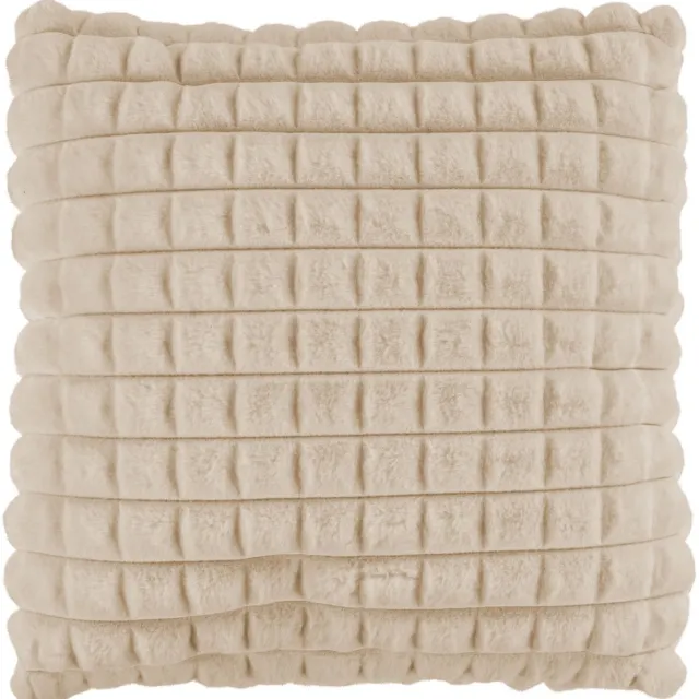 Padiro sierkussen - 45 x 45 cm - Beige - Reliëfstructuur - Polyester