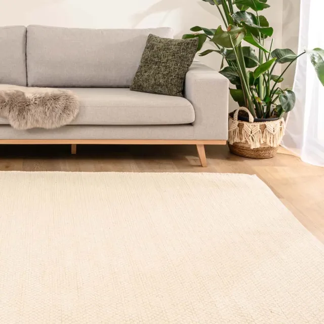 Nordic Weavers Wollen vloerkleed - Odda wit 240x340