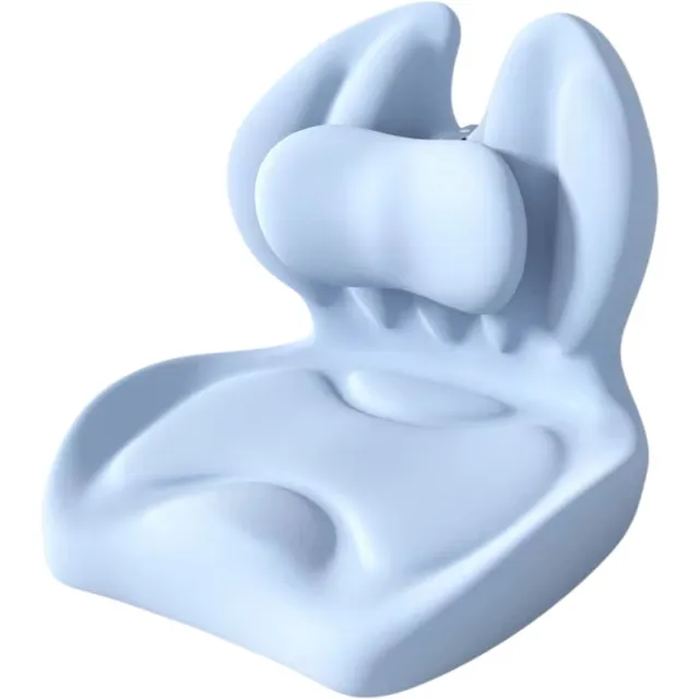 rimmo Memory Foam Zitkussen – Ergonomisch Stoelkussen met Antislip Bodem – Orthopedisch Bureaustoel Kussen voor Rug, Heup en Stuitje – Comfortkussen voor Lang Zitten - Blauw