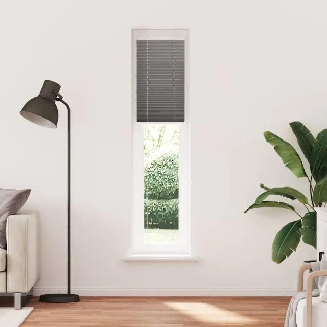 vidaXL Plissé rolgordijn 45x200 cm stofbreedte 44,4 cm antraciet Anthraciet