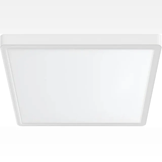 BRAYTRON JADE - LED Plafondlamp - Keuken Woonkamer 23x23 - 20W - CCT Aanpasbaar kleuren - 3000K-4000K-6000K - Mat Wit - Opbouw - Vierkant - IP20