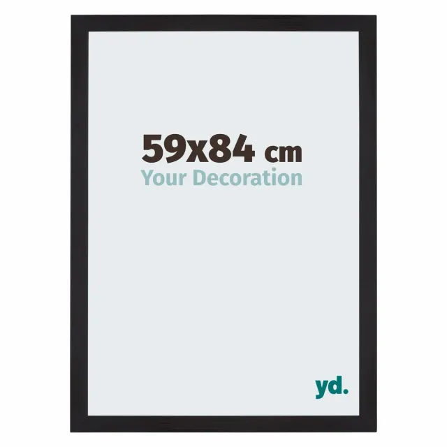 yd. Your Decoration - Fotolijst 59x84 cm - MDF - Zwart Houtnerf - Mura