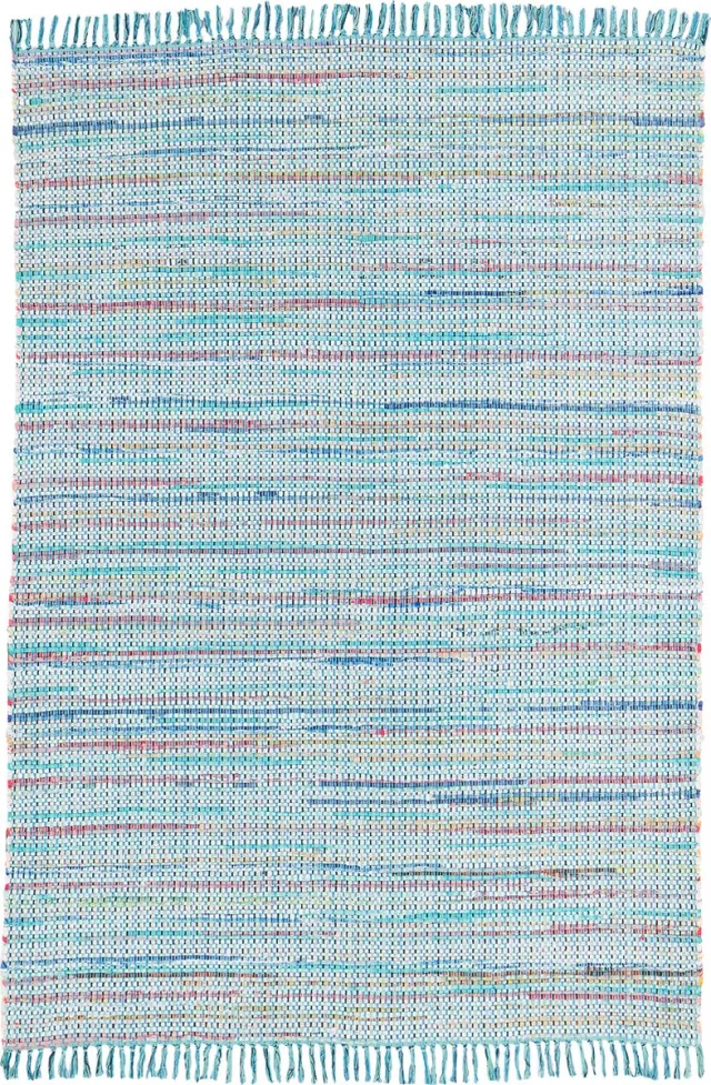 Pergamon Vloerkleed Katoen naturel Cayenne Blauw