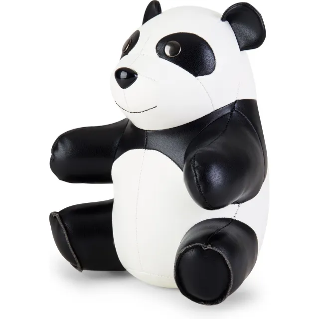Zuny boekensteun zittende panda white/black wit