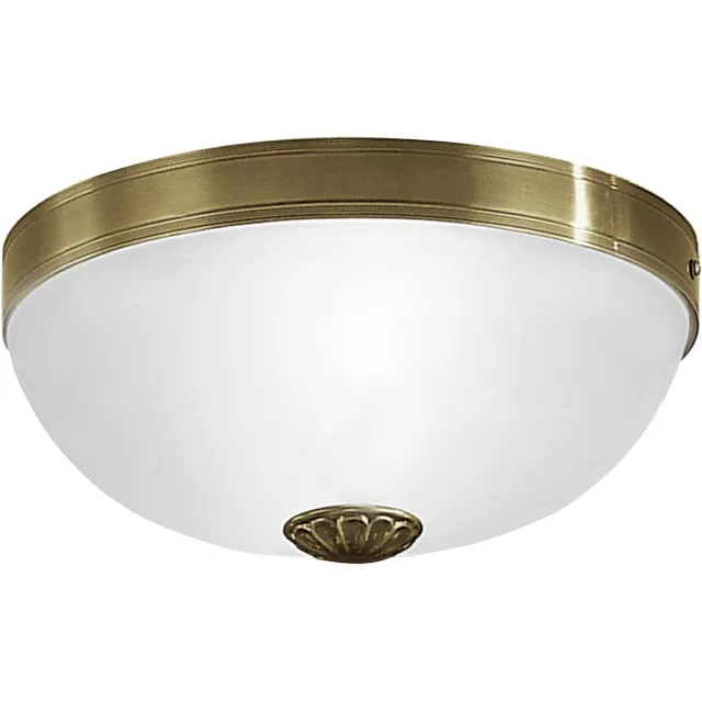 Eglo Imperial - Plafondlamp - 2 Lichts - Ø310mm. - Brons - Wit
