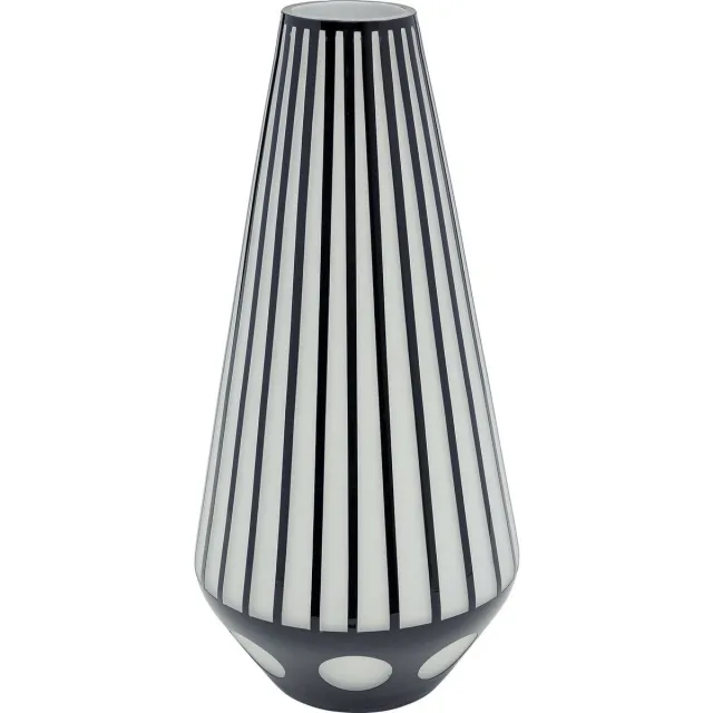 Kare Design Kare Vaas Brillar Cylinder 44cm wit/zwart